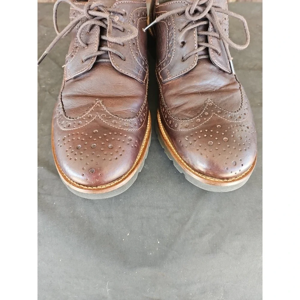 8 Rockport Adiprene By Adidas Leather Wingtip Oxford Dress Shoes